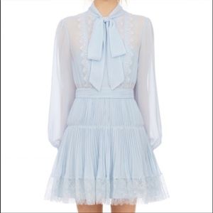 Chiffon Pale Baby Blue Dress XS/S